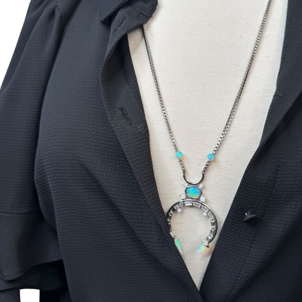 Lionette NY Squash Blossom Necklace